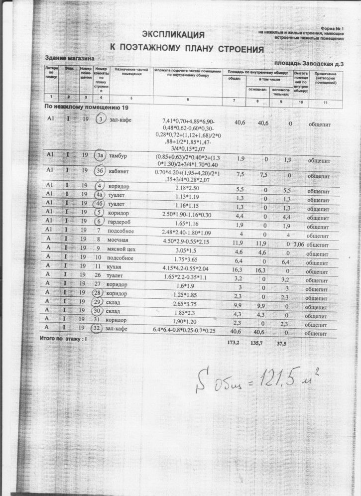 Торговое помещение Пл. заводская, д. ??
