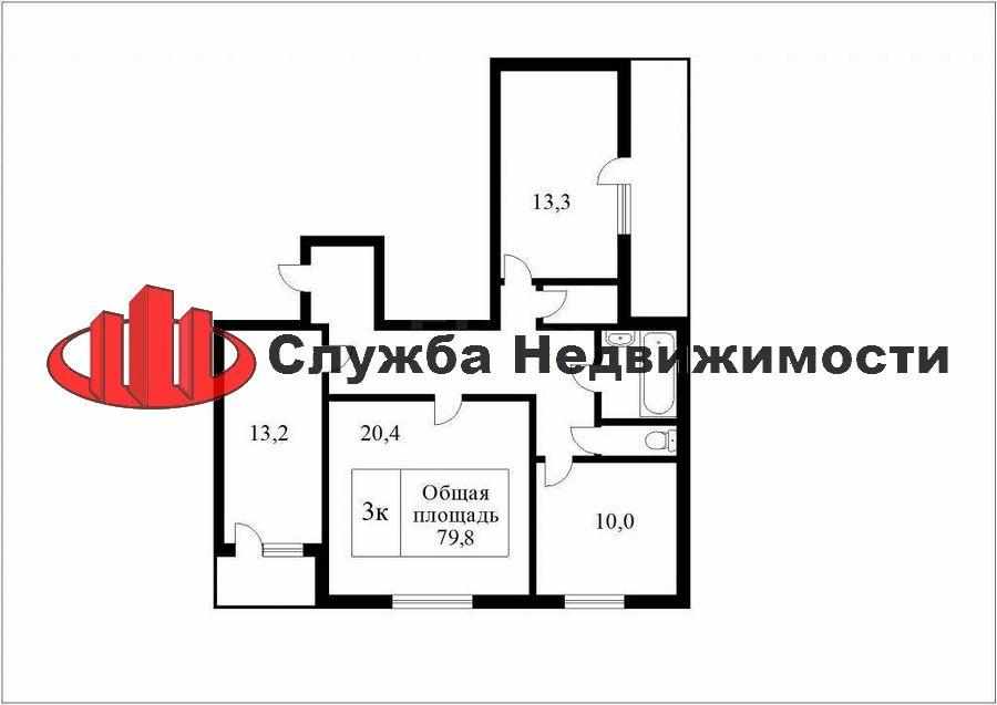 Купить квартиру за 5 490 000 рублей на Ул. петропавловская,19