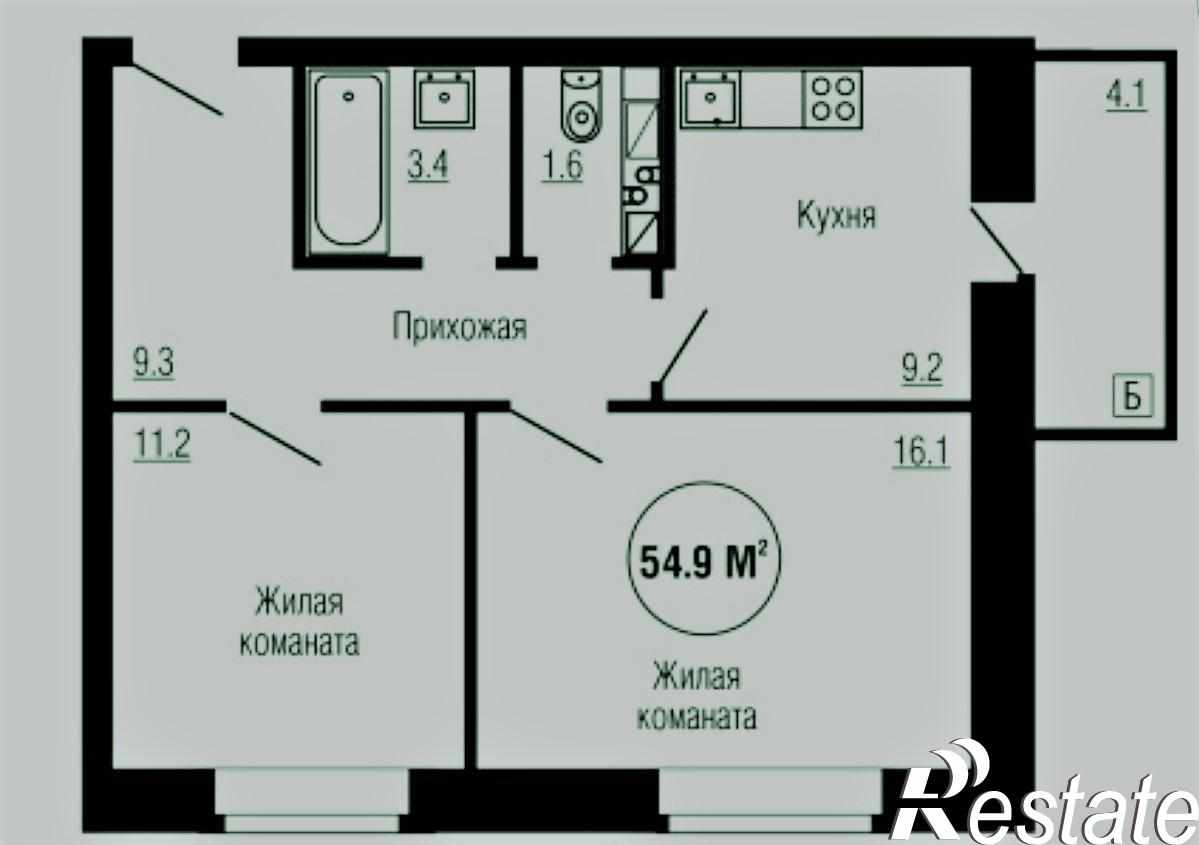 Купить квартиру за 2 140 000 рублей на Елецкое шоссе, д. 11-13