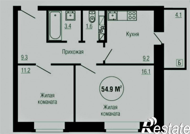 2-комн квартира в новом доме Елецкое шоссе, д. 11-13