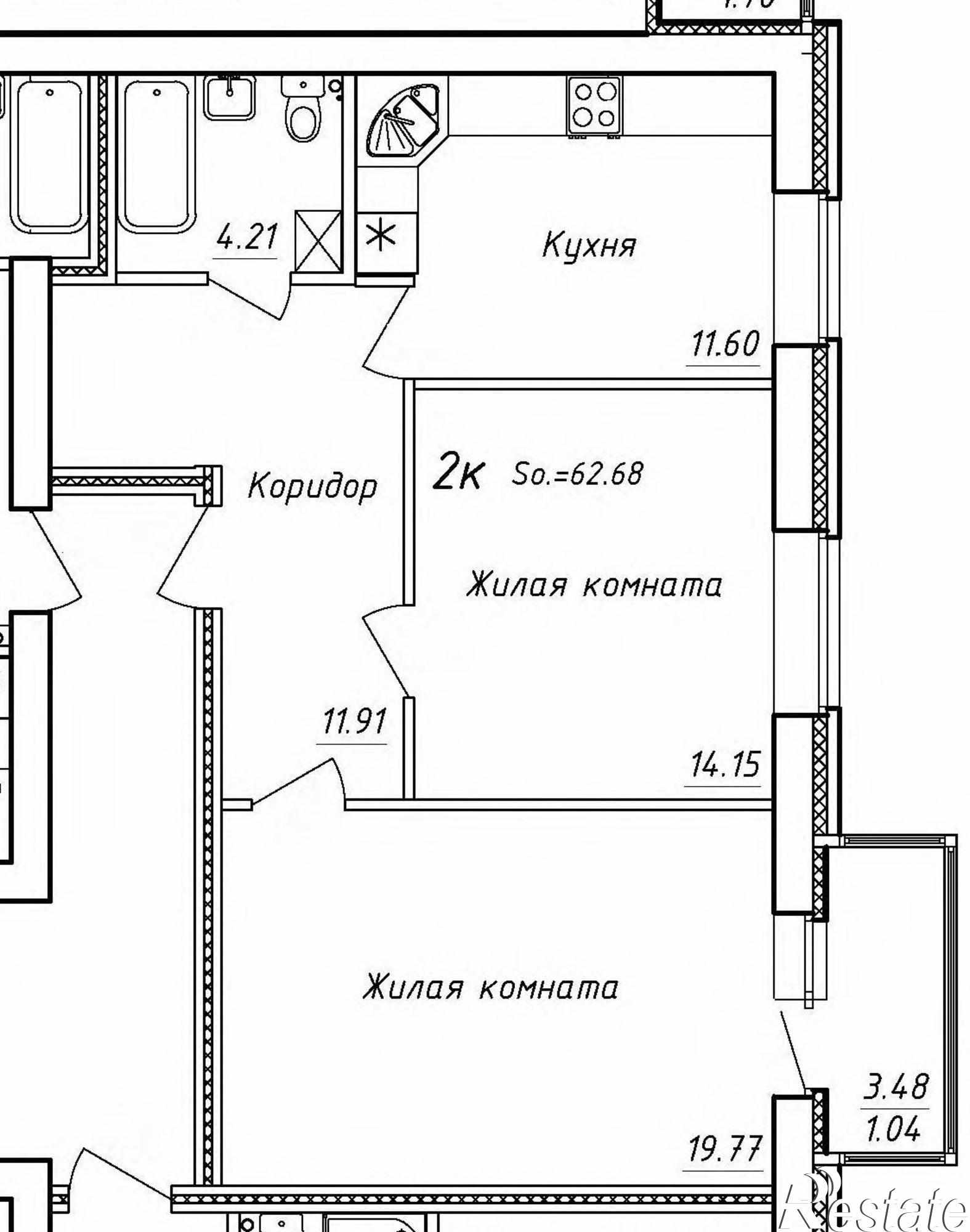 Купить квартиру за 3 135 000 рублей на 13