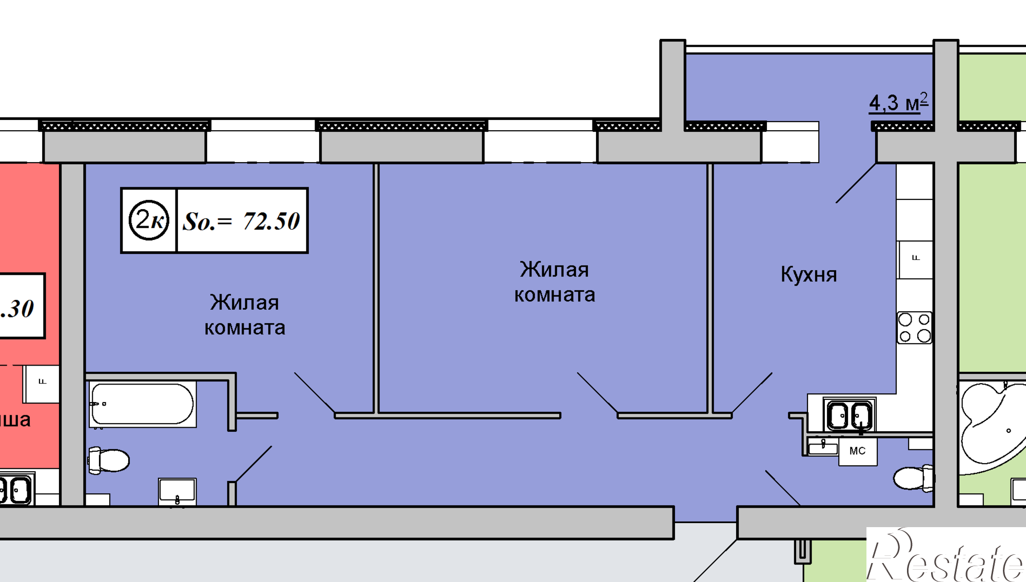 Купить квартиру за 2 900 000 рублей на Гирсовский переулок, 36