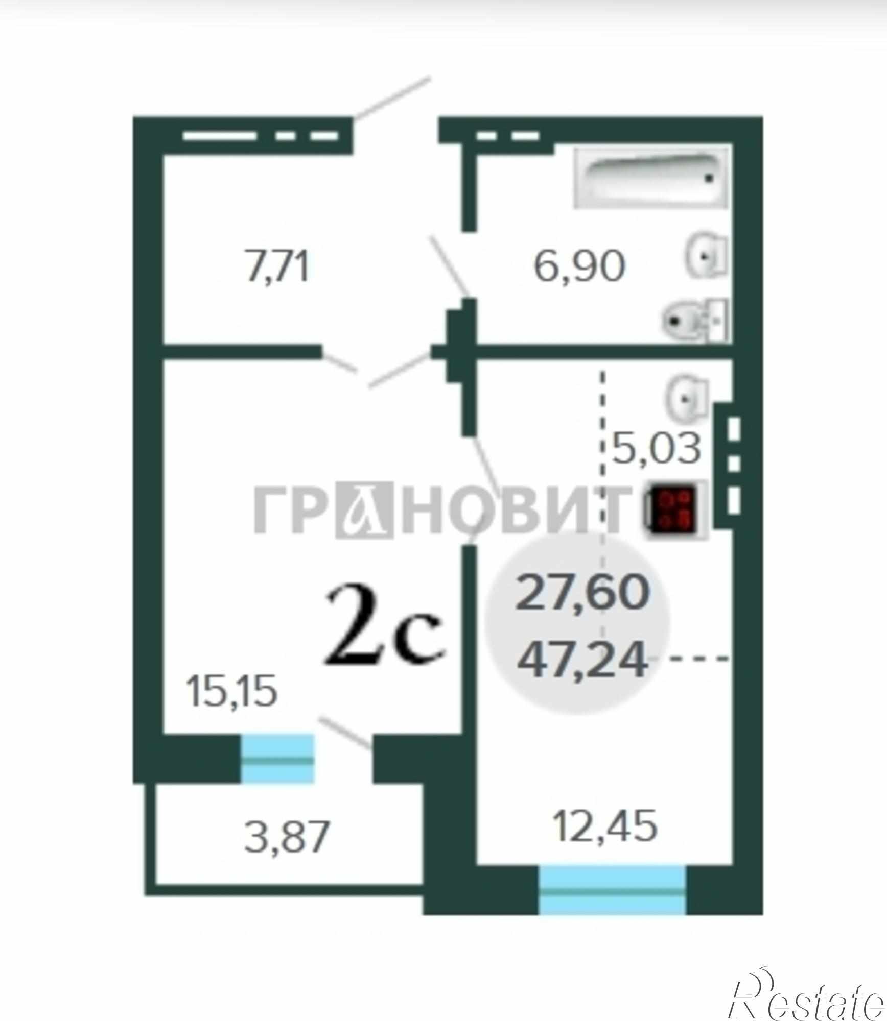 Купить квартиру за 4 250 000 рублей на Лескова, 27/1 ст6 стр