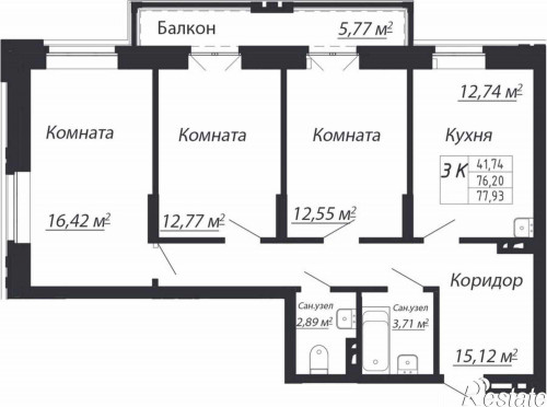 Продажа 3-комн квартиры ул. Адриена Лежена,26/2