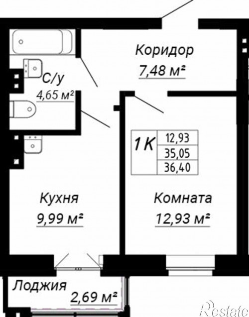 Продажа 1-комн квартиры ул. Адриена Лежена,26/2