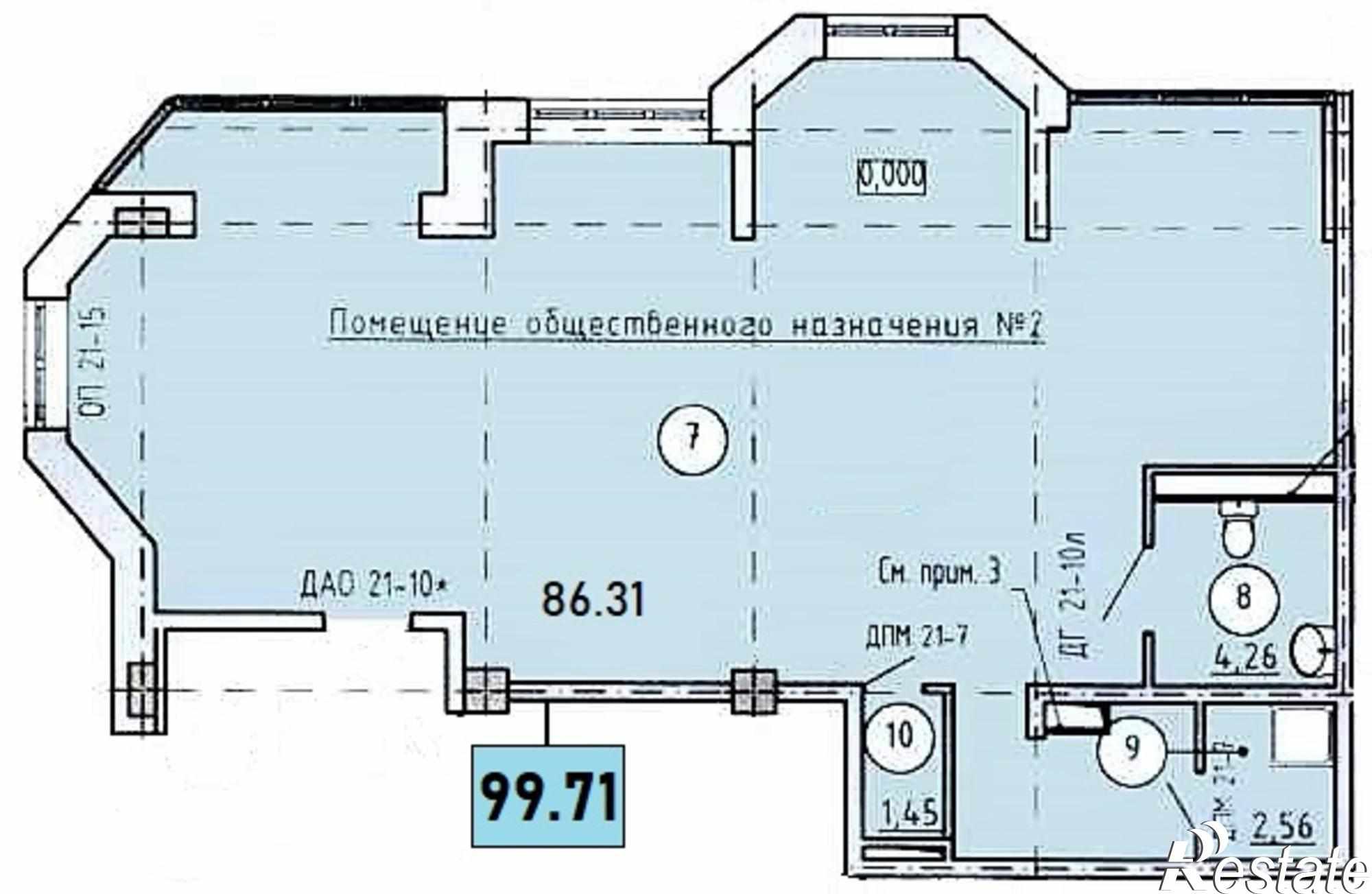 Купить торговое помещение за 4 985 500 рублей на ул. Валентина Скороходова, д. 21