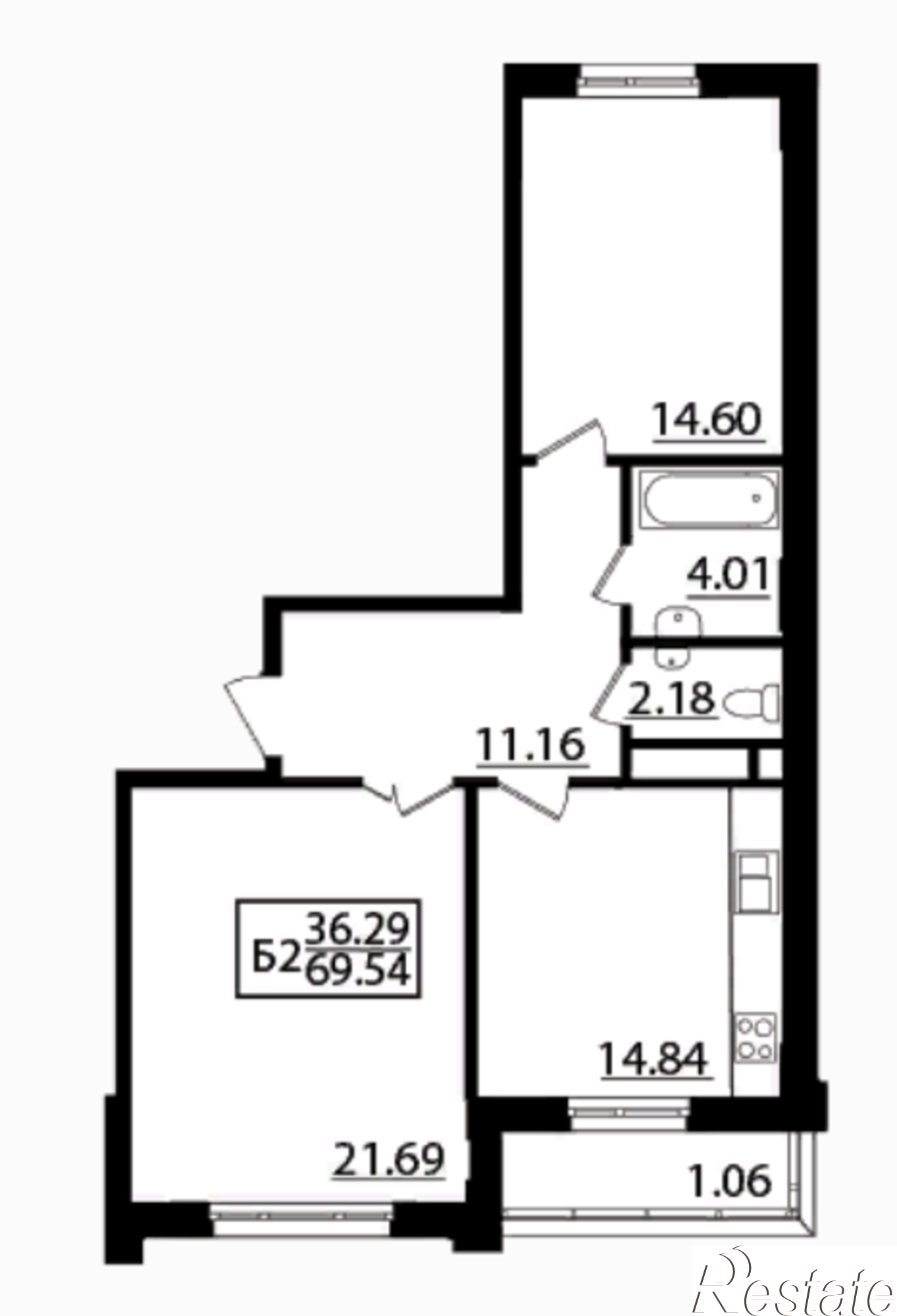 Купить квартиру за 4 387 970 рублей на Дорожная, дом 1.2