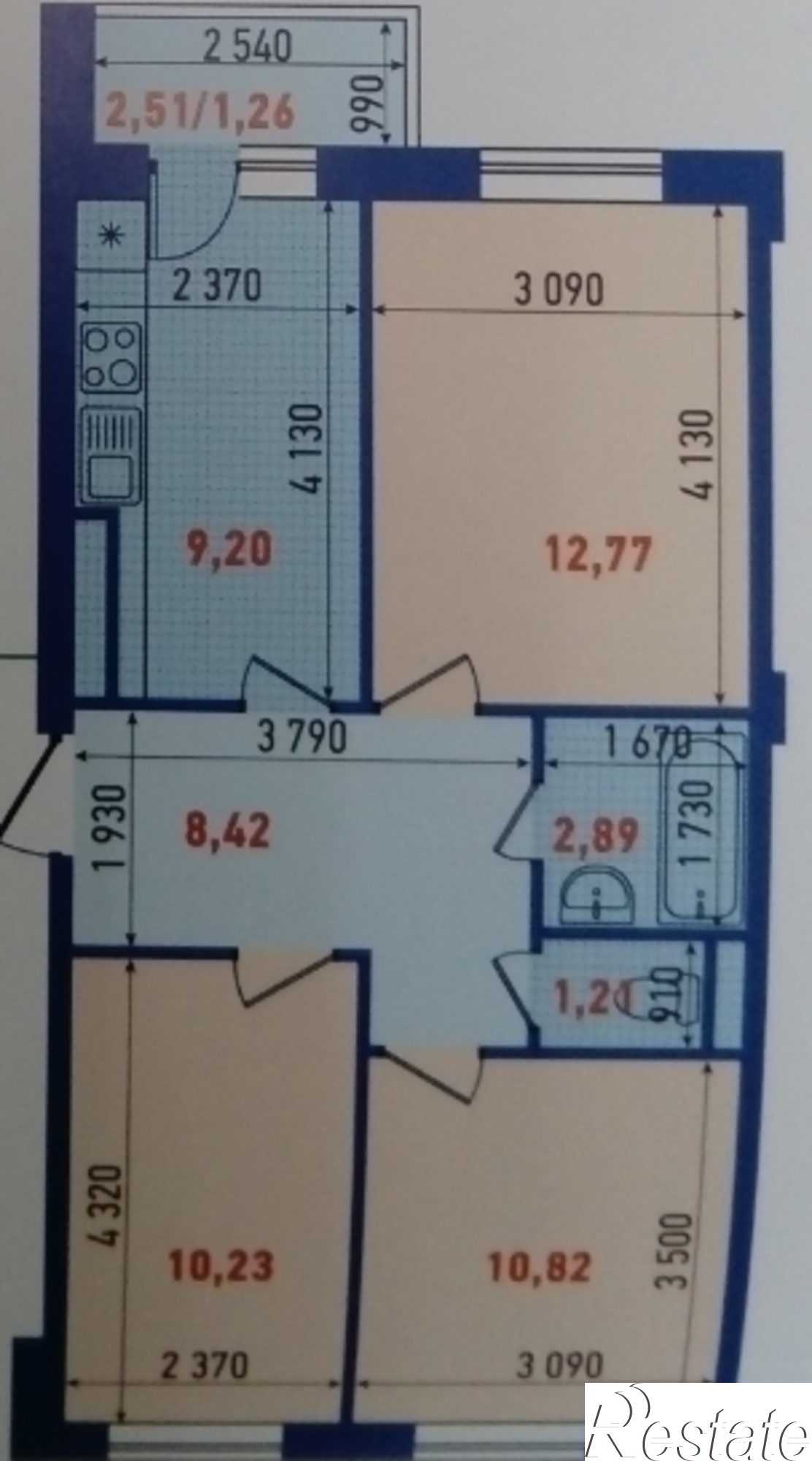 Купить квартиру за 4 011 900 рублей на ул. Тэцевская, дом 3