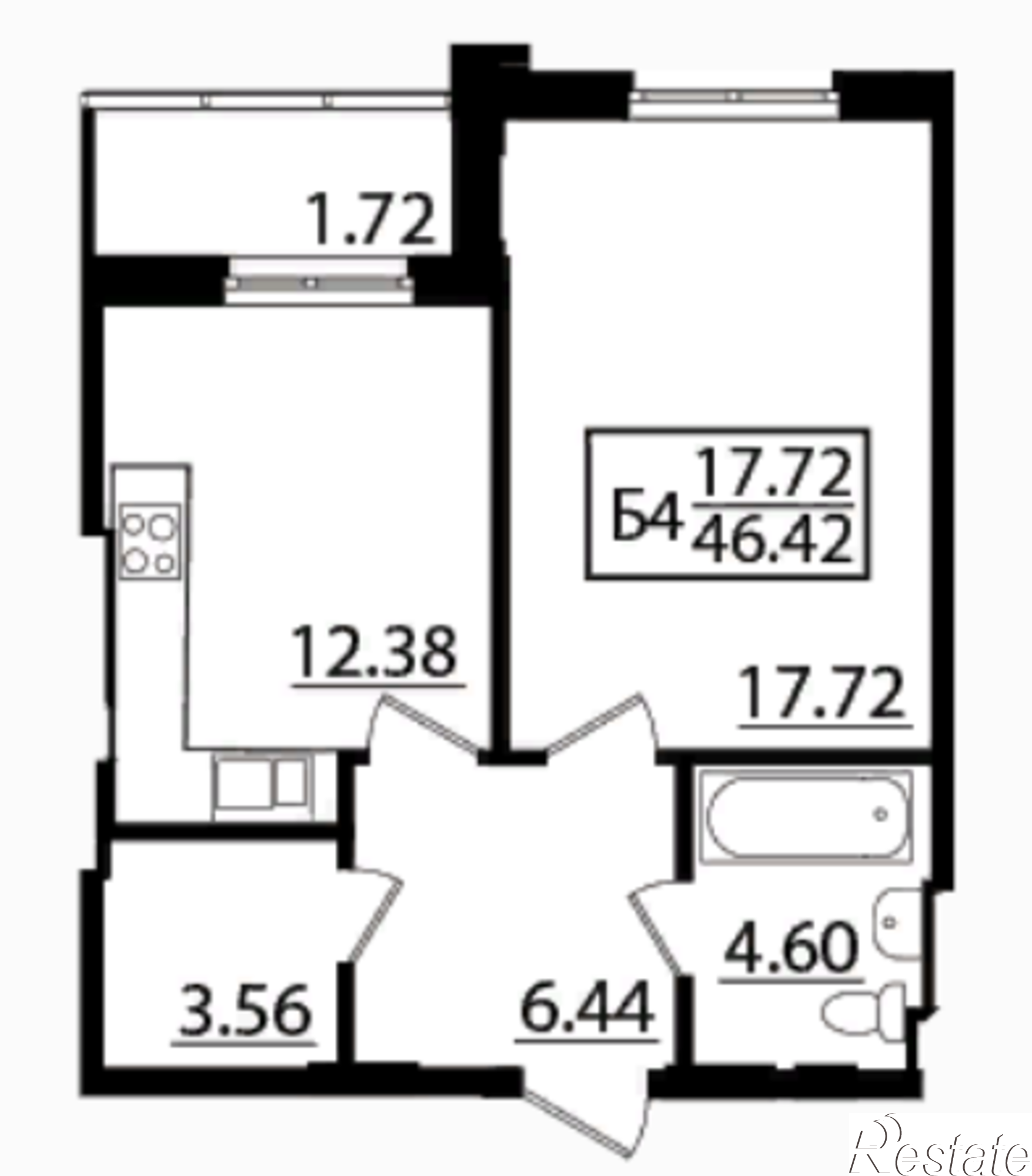 Купить квартиру за 2 998 730 рублей на Дорожная, дом 1.2