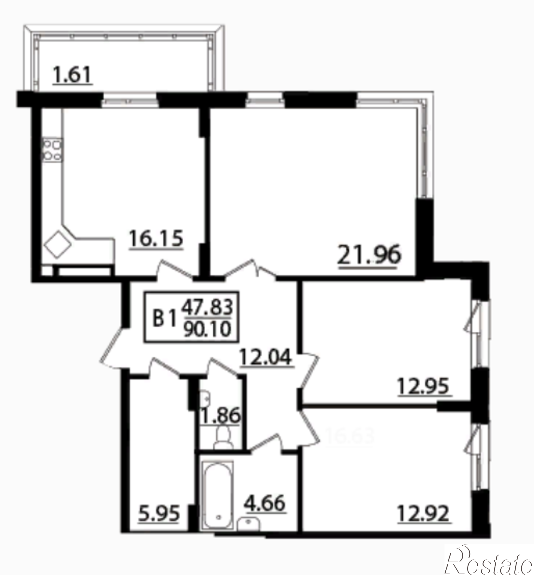 Купить квартиру за 6 388 090 рублей на Дорожная, дом 1.1