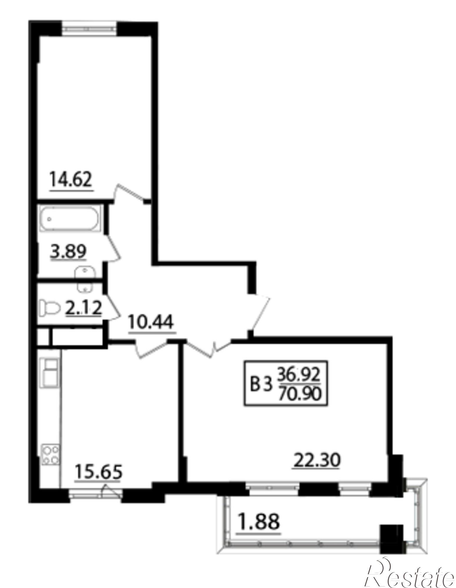 Купить квартиру за 5 059 480 рублей на Дорожная, дом 1.1