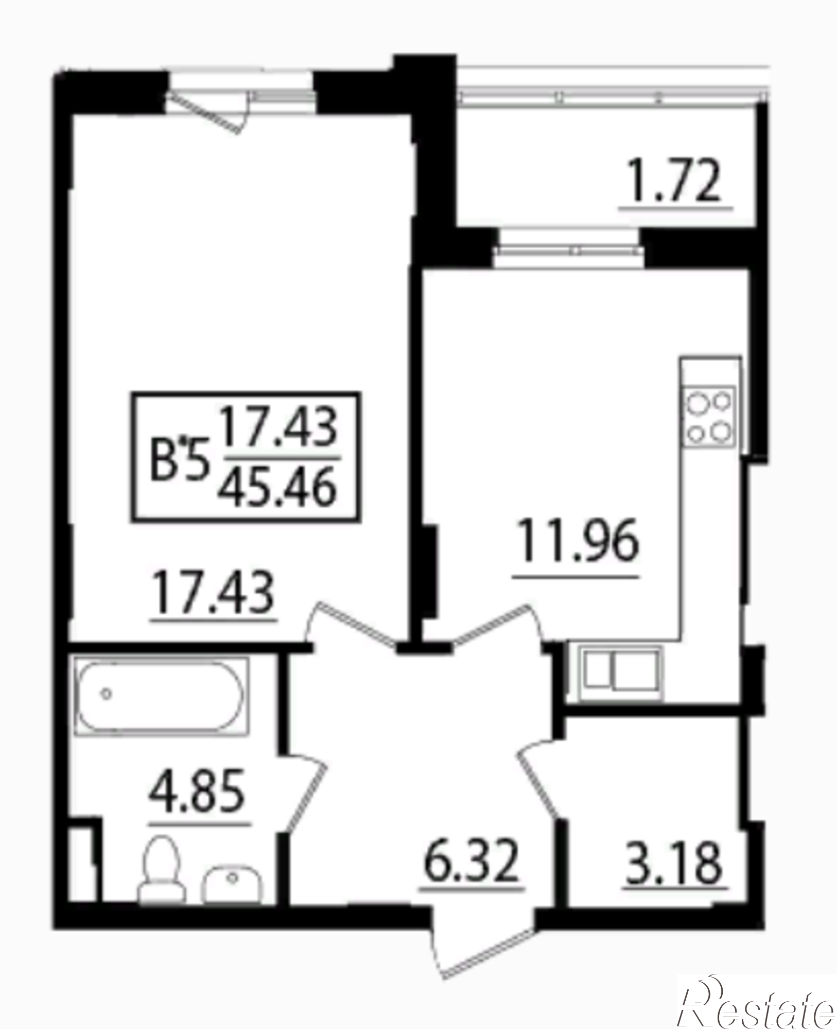 Купить квартиру за 3 318 580 рублей на Дорожная, дом 1.1