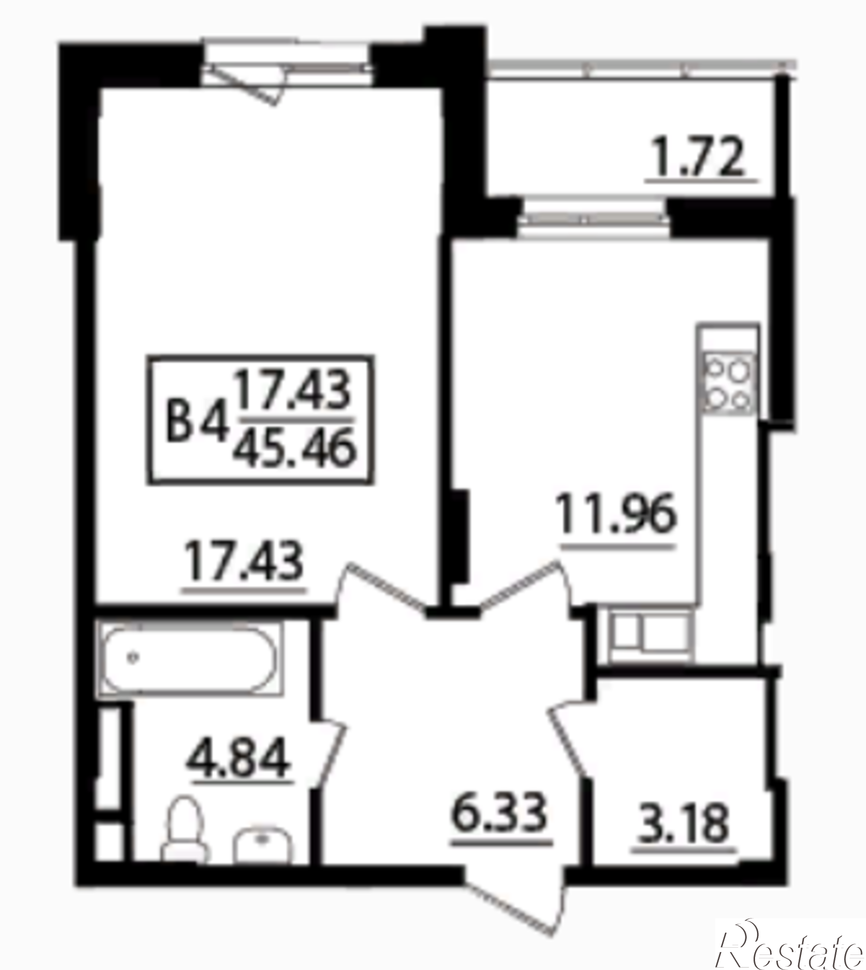 Купить квартиру за 3 318 580 рублей на Дорожная, дом 1.1