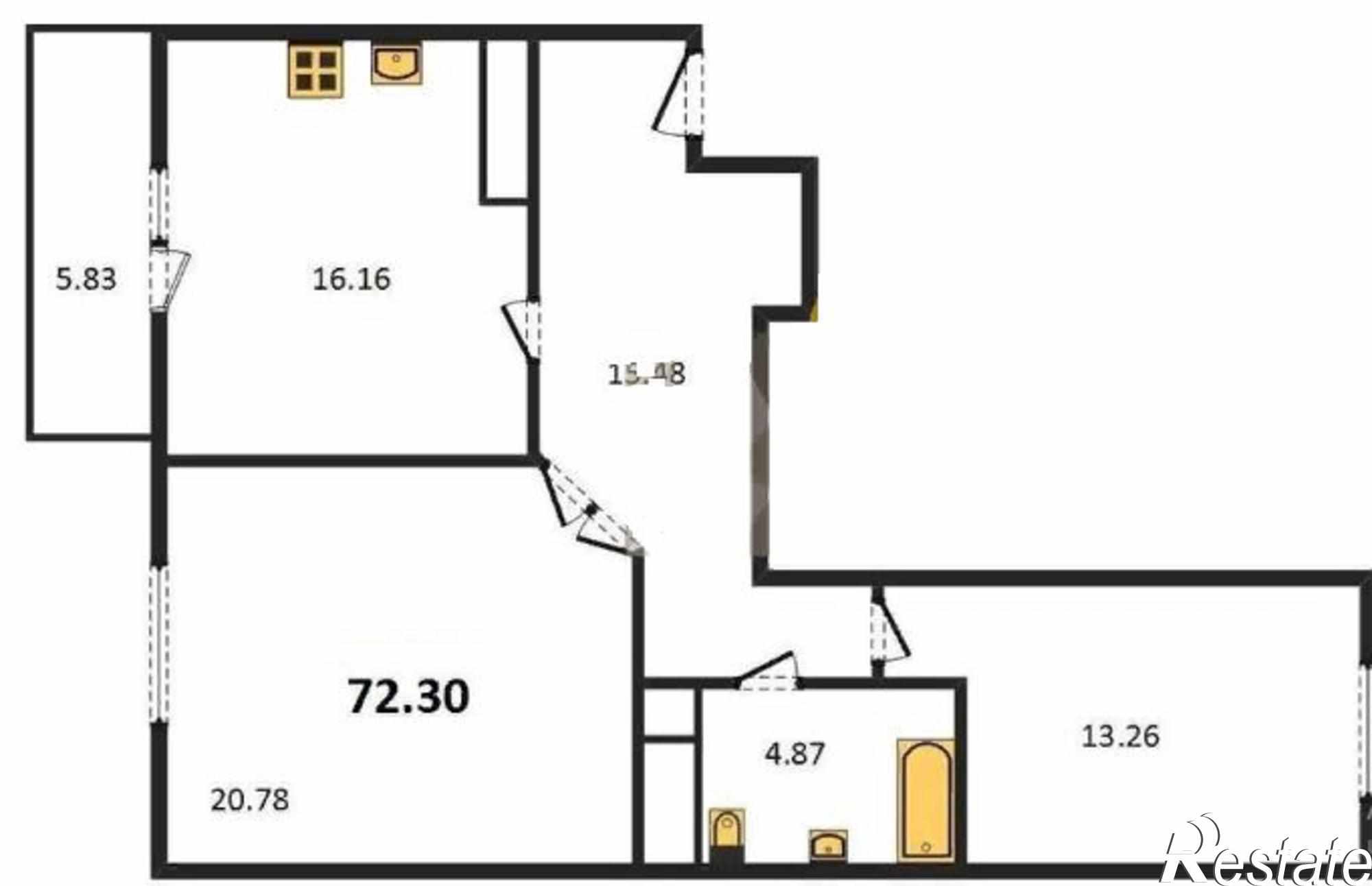 Купить квартиру за 5 422 500 рублей на ул. Тулпар, дом 6/19