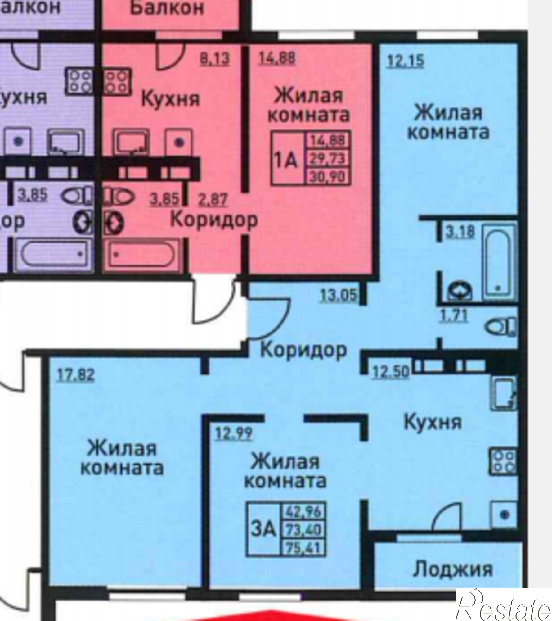 Купить квартиру за 4 222 960 рублей на Натана Рахлина, дом 20-1
