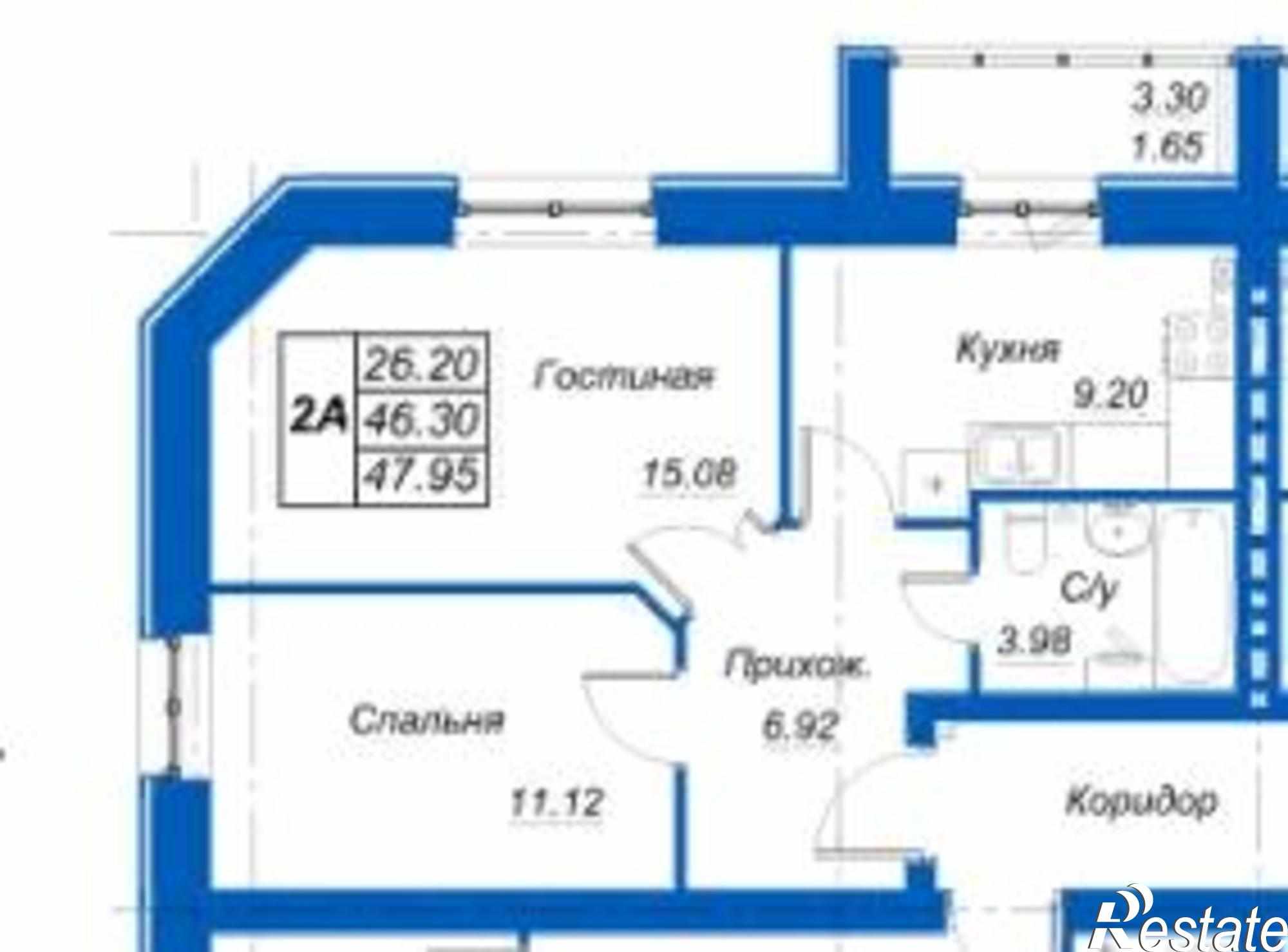 Купить квартиру за 2 109 800 рублей на Куюки, Молодежная, д.27