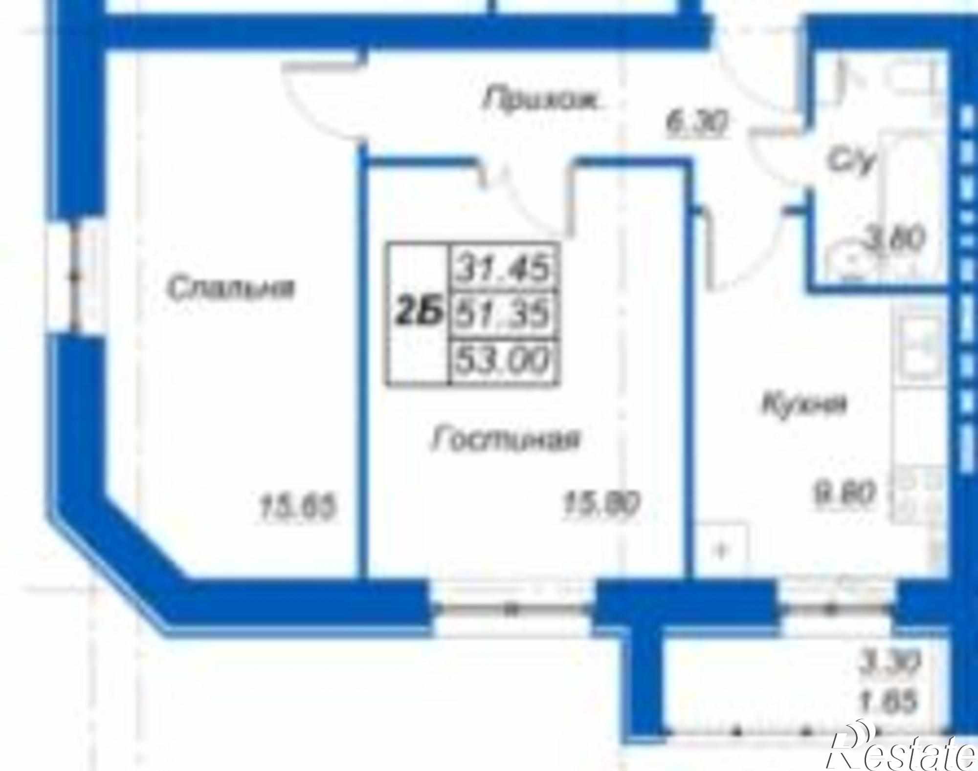 Купить квартиру за 2 332 000 рублей на Куюки, Молодежная, д.25