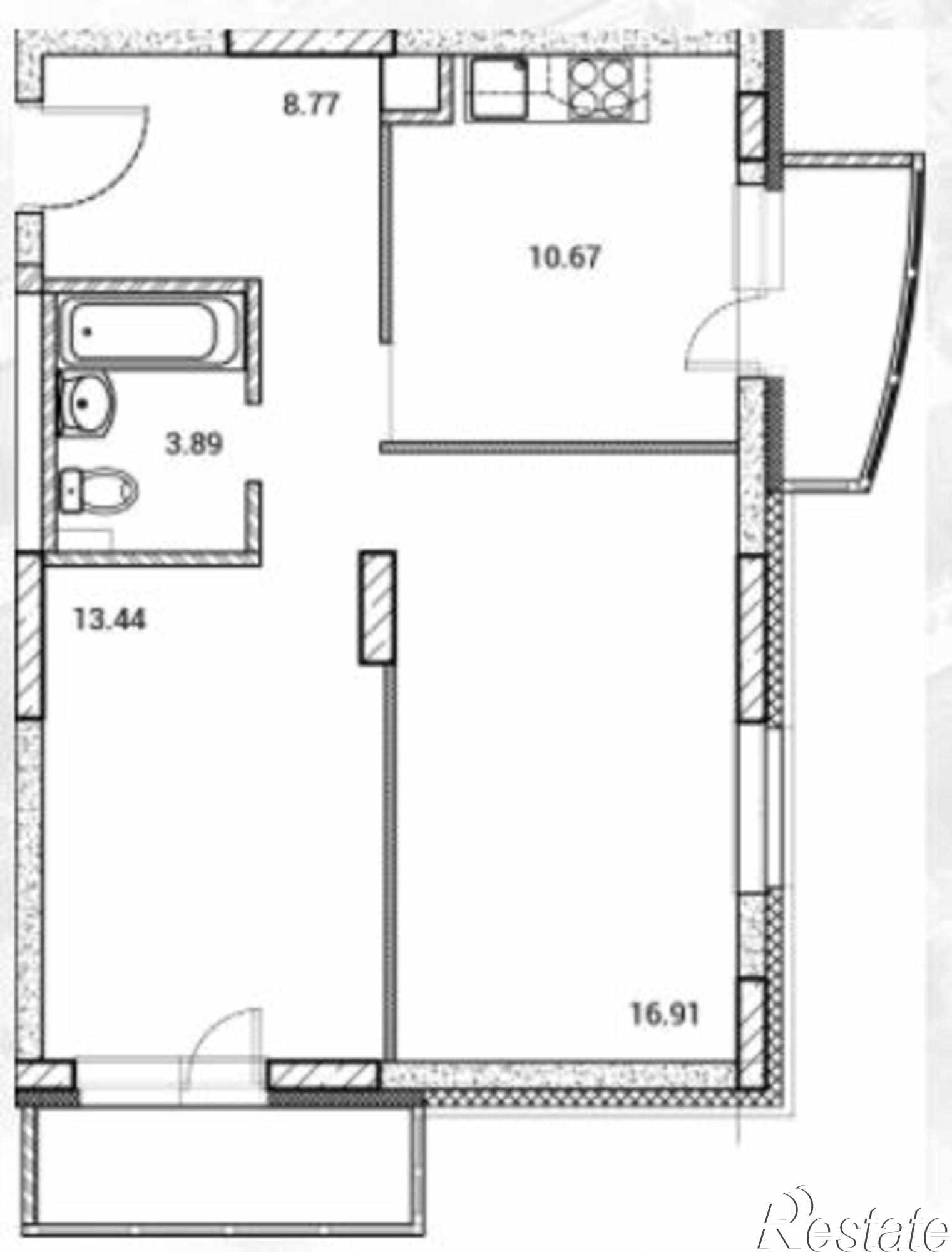 Купить квартиру за 2 982 750 рублей на Усады, Сиреневая, дом 1/4
