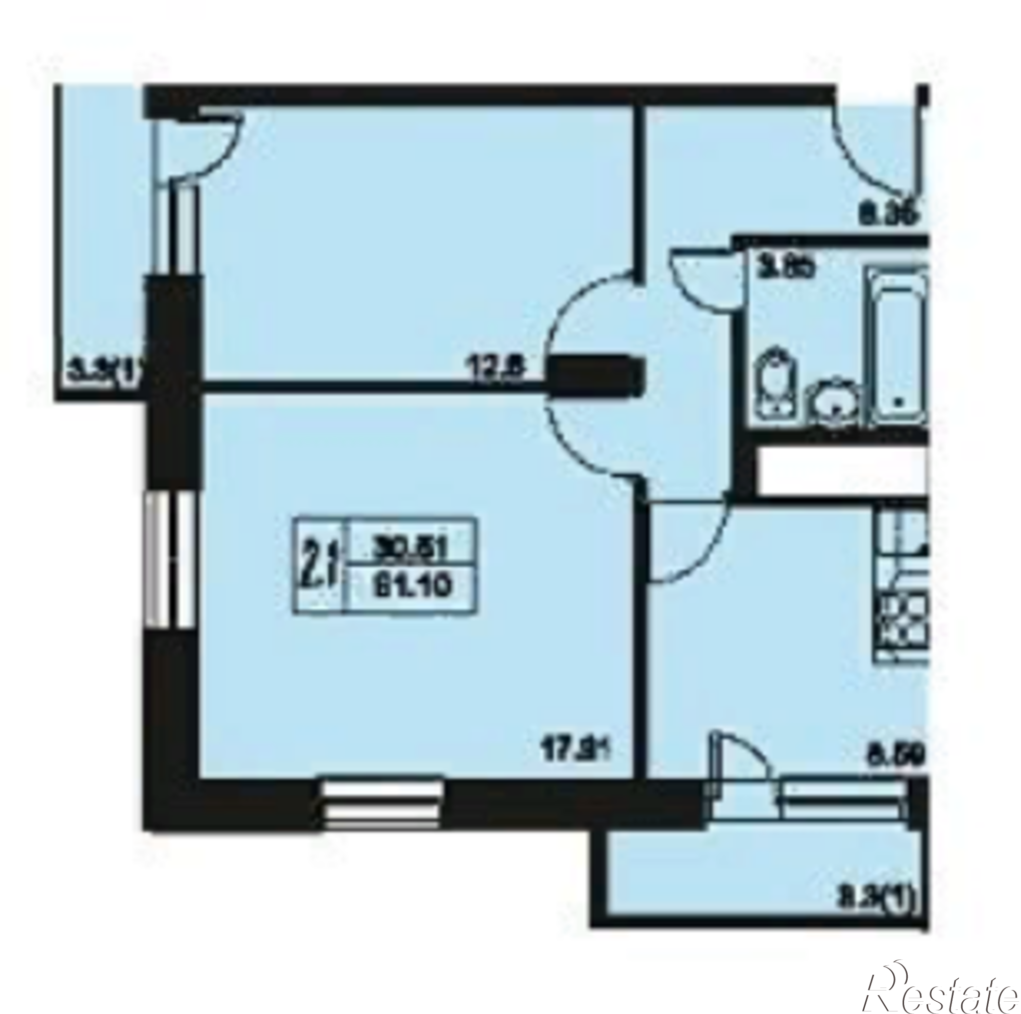 Купить квартиру за 2 994 460 рублей на Юбилейная, дом 1.1