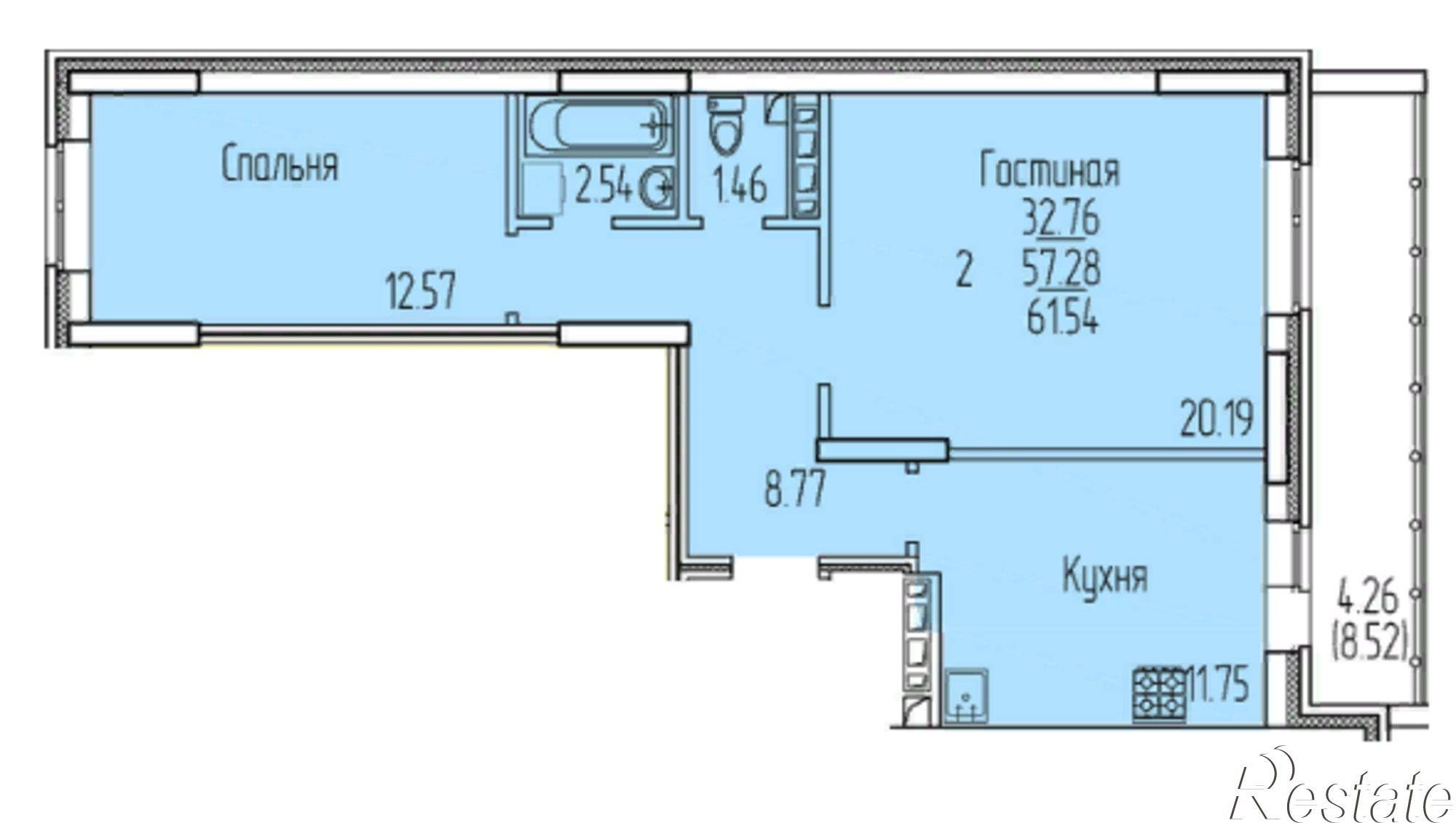 Купить квартиру за 4 861 660 рублей на Рауиса Гареева, дом 80, стр. 6