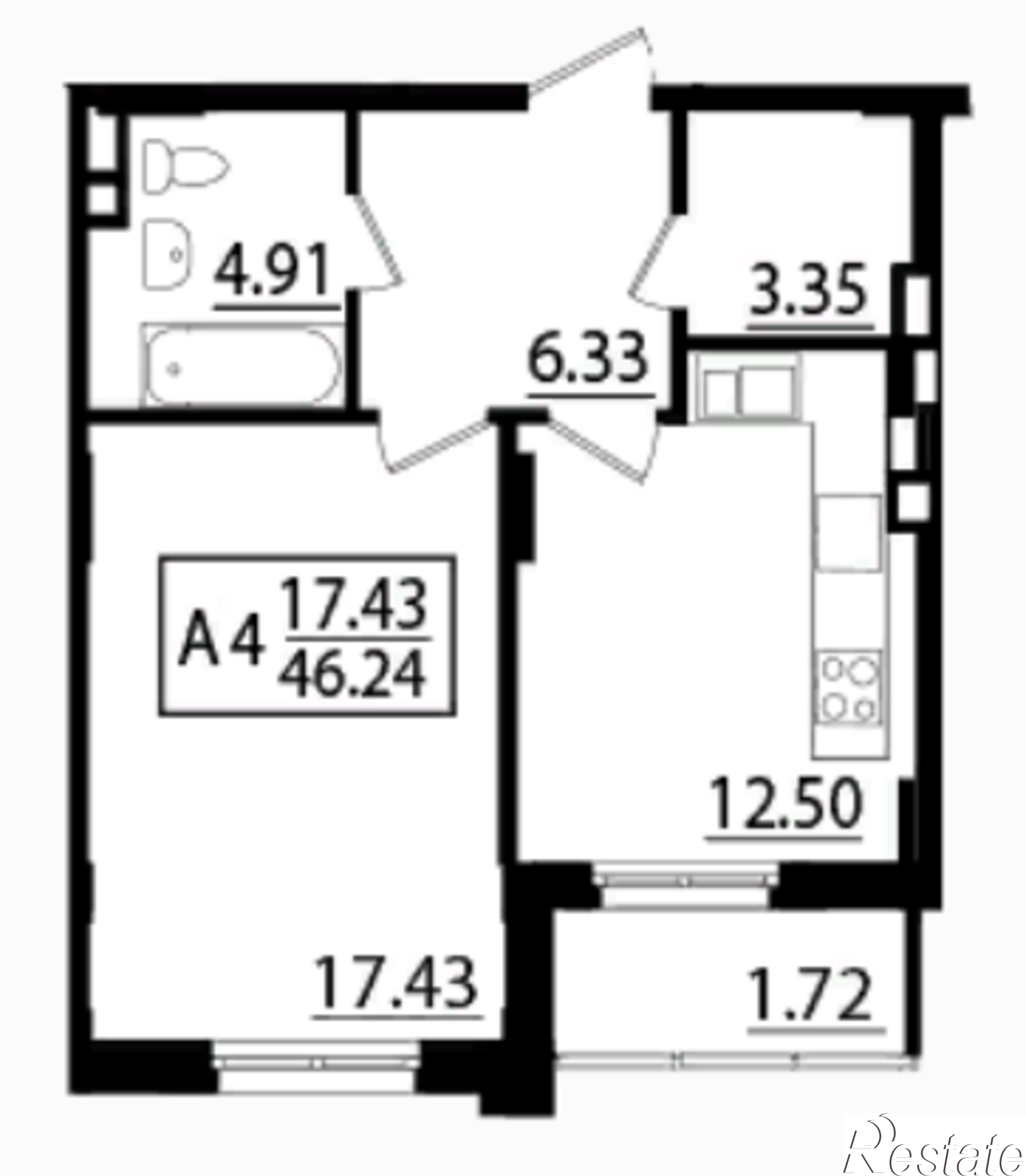 Купить квартиру за 2 959 360 рублей на Дорожная, дом 1.2