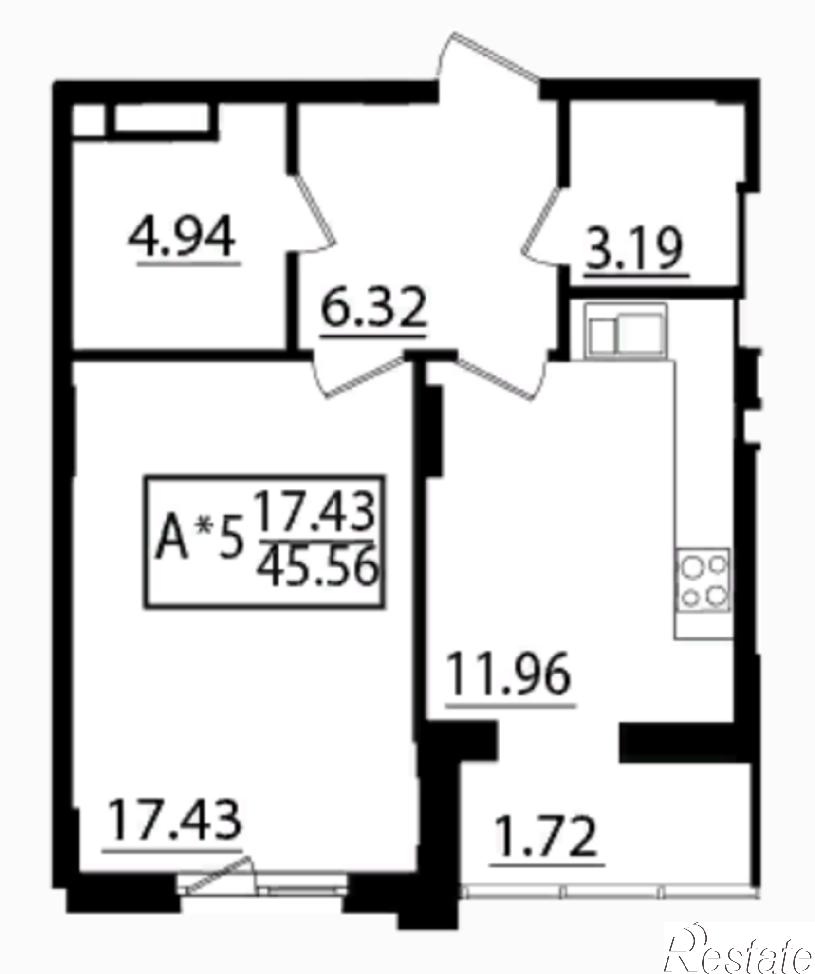 Купить квартиру за 3 325 880 рублей на Дорожная, дом 1.2
