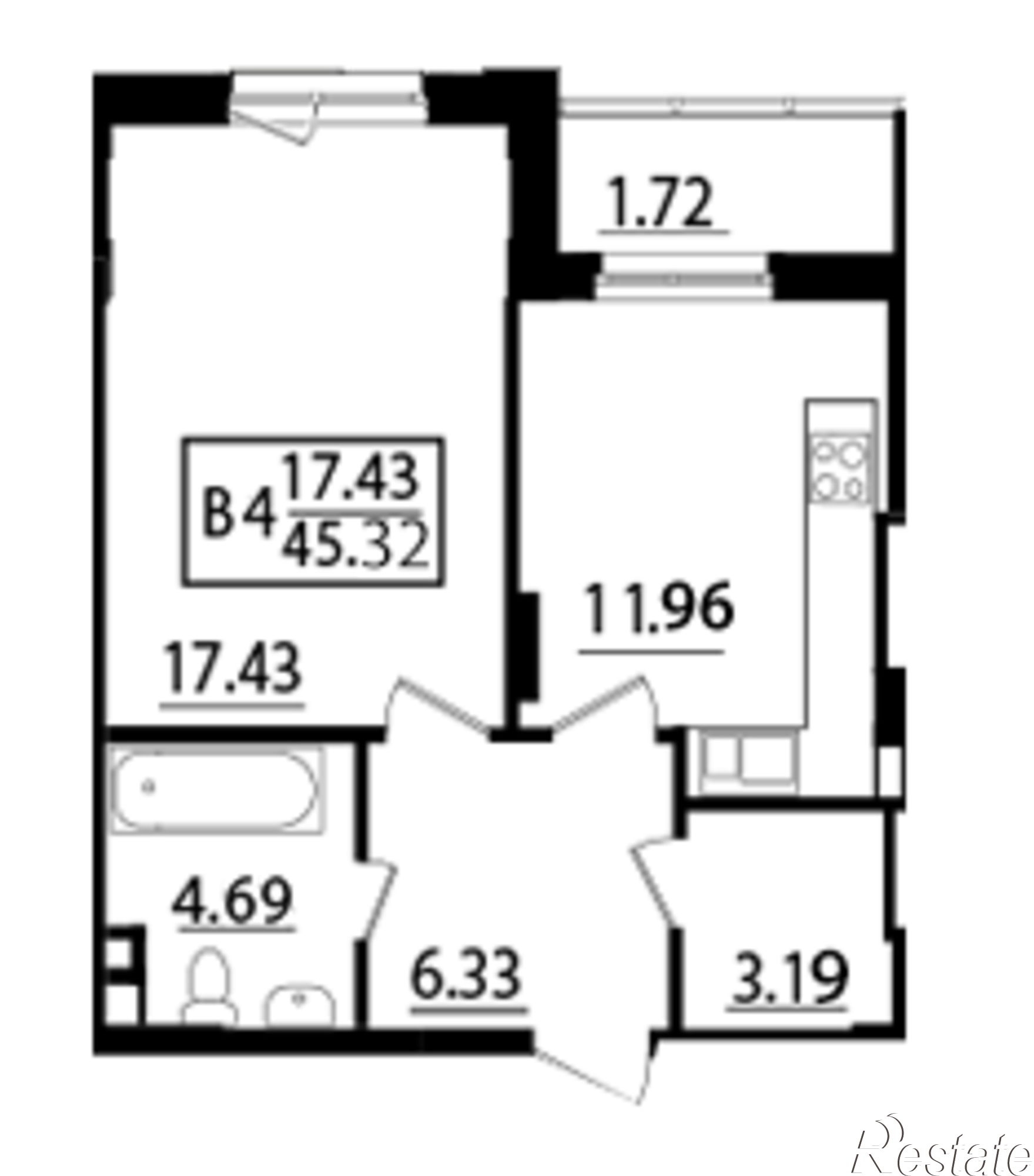 Купить квартиру за 3 266 550 рублей на Дорожная, дом 1.3