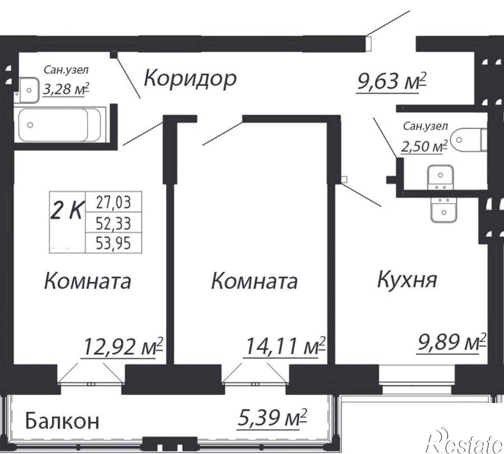 Купить квартиру за 3 641 620 рублей на ул. Адриена Лежена,26/2