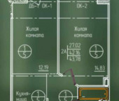 2-комн, 43.78 кв м, этаж 2/10 п.г.т. Васильево, Ленина, дом 57а
