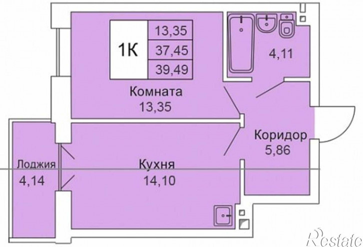 1-комн квартира в новом доме ул. Гоголя,211
