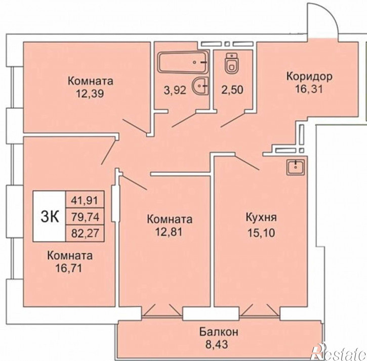 1-комн квартира в новом доме ул. Гоголя,211