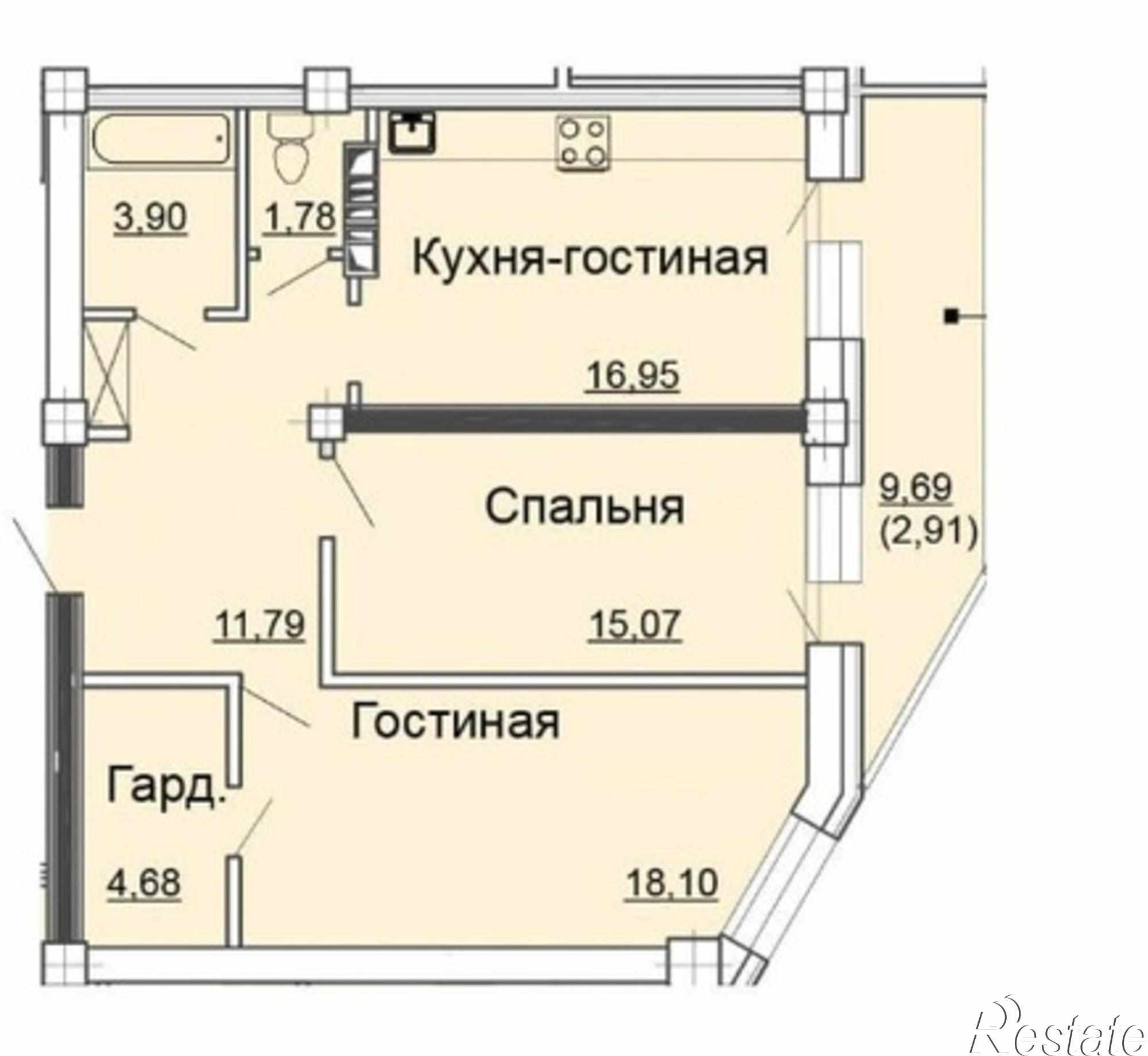Купить квартиру за 3 750 000 рублей на Киров г, Московская ул, 135