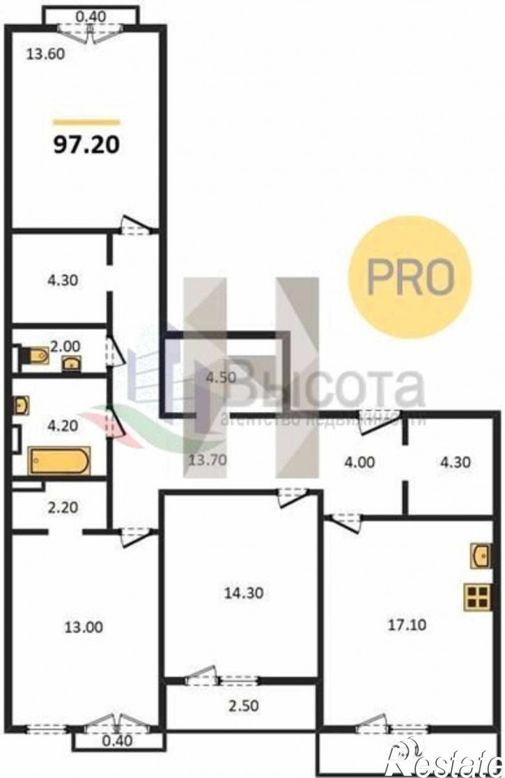 3-комн квартира в новом доме ул. Охотская,86/2 2 стр