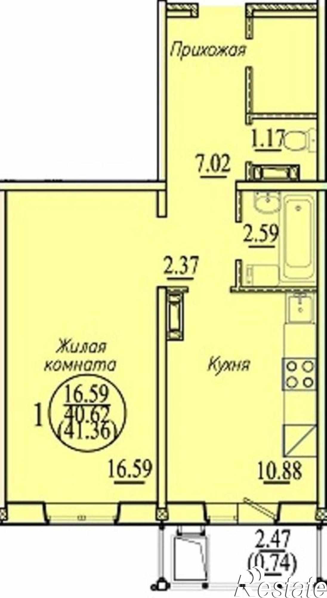 Купить квартиру за 1 350 000 рублей на ул. Бронная,40/1