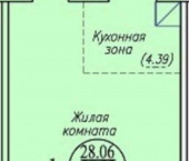 1-комн, 40кв м, этаж 2/10 ул. Высоцкого,139/12