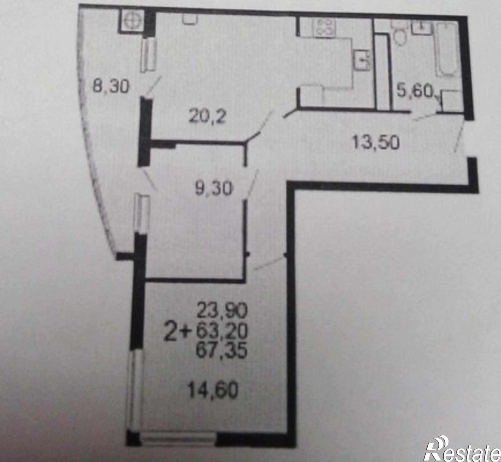 Купить квартиру за 3 098 100 рублей на Рязань г, Касимовское ш, 67 к 3