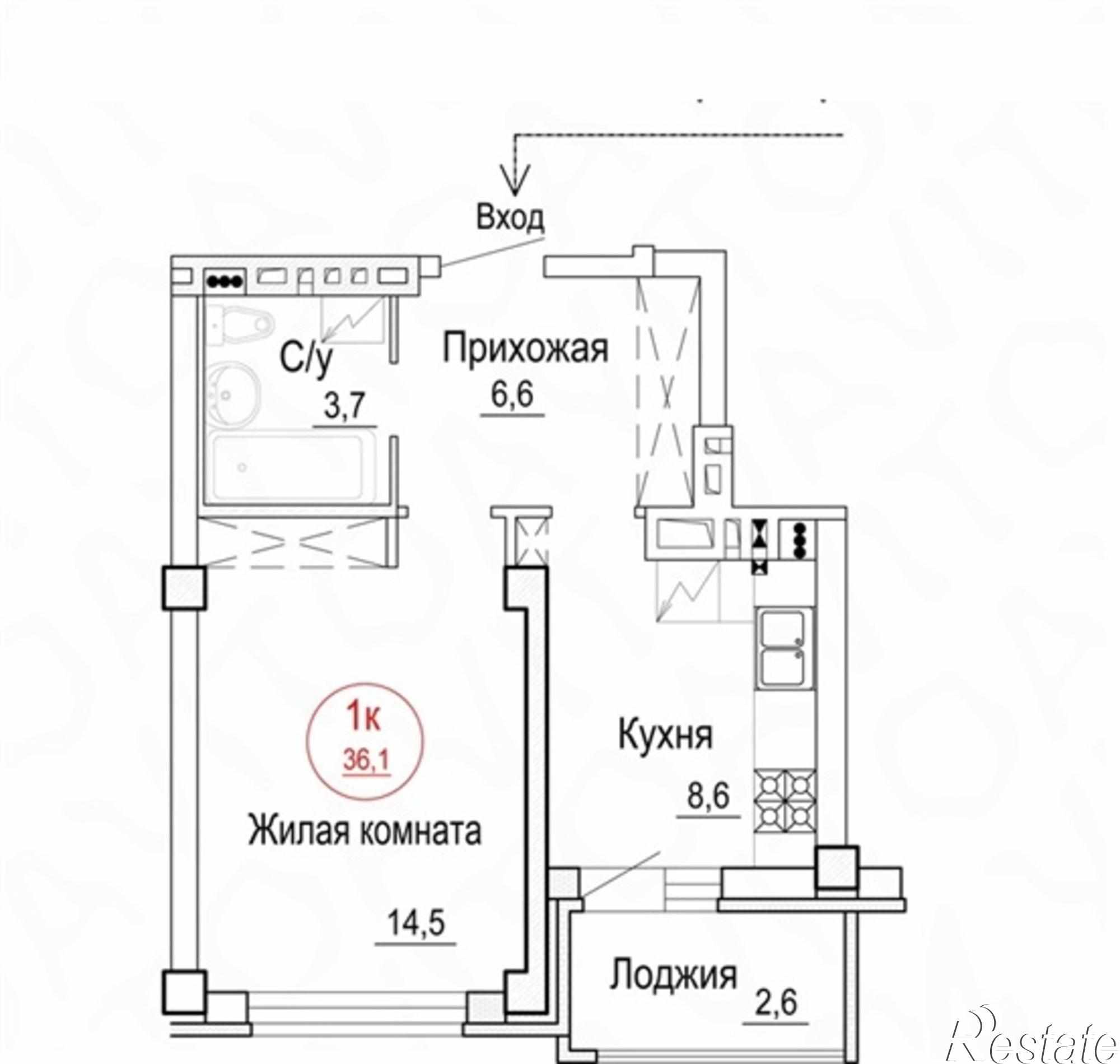 Купить квартиру за 1 595 000 рублей на Комсомольская улица, 1005