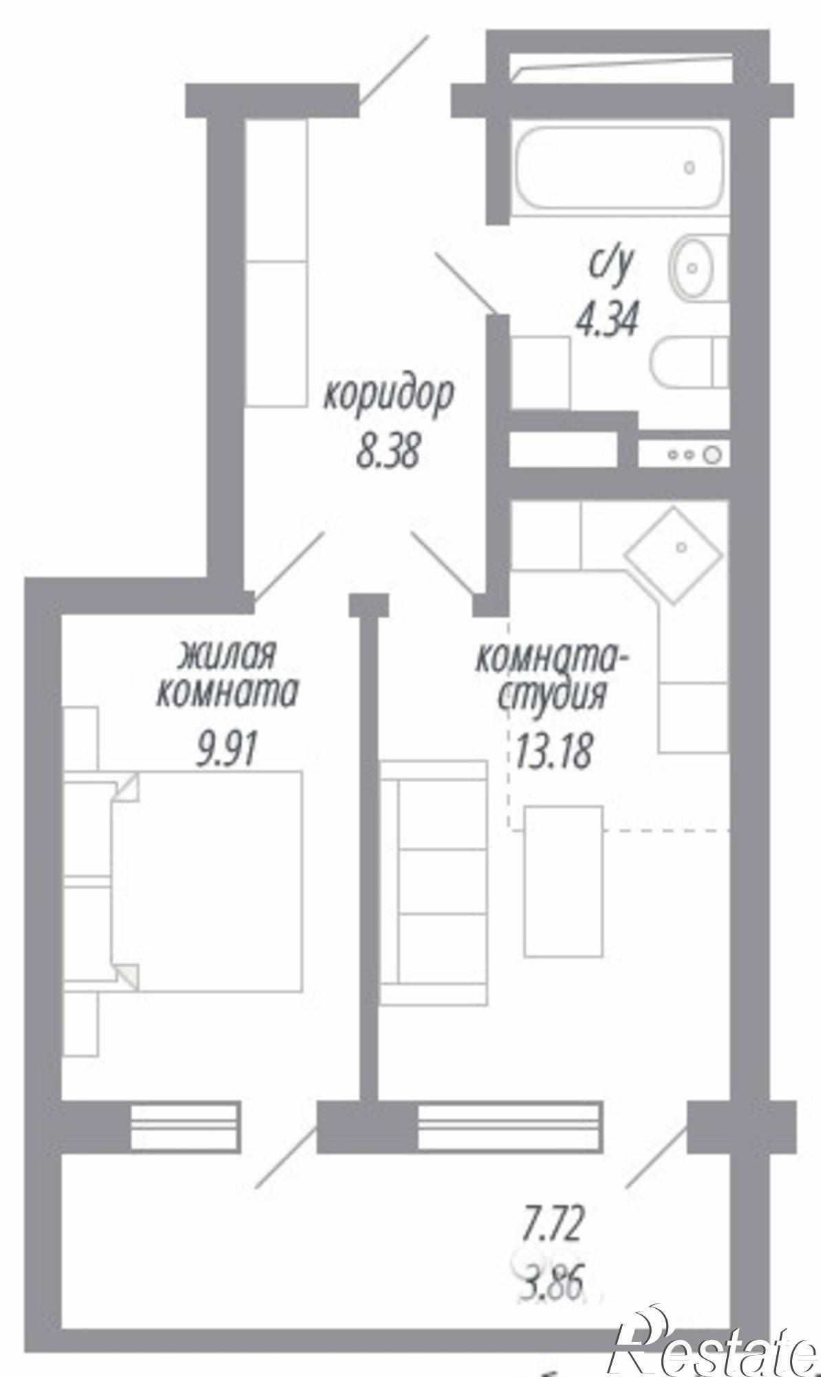 Купить квартиру за 1 600 000 рублей на октябрьская улица, 1000