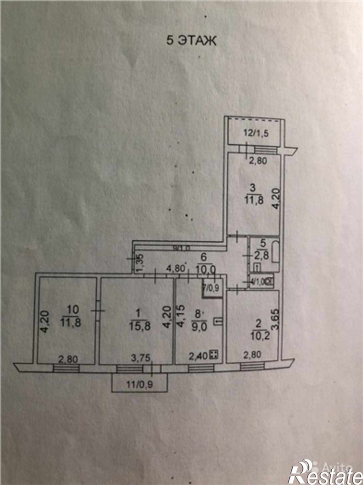4-комн квартира Авиагородок микрорайон, 101