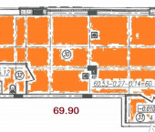 торговое помещение 69.9 кв м ул. Осканова, д. 7