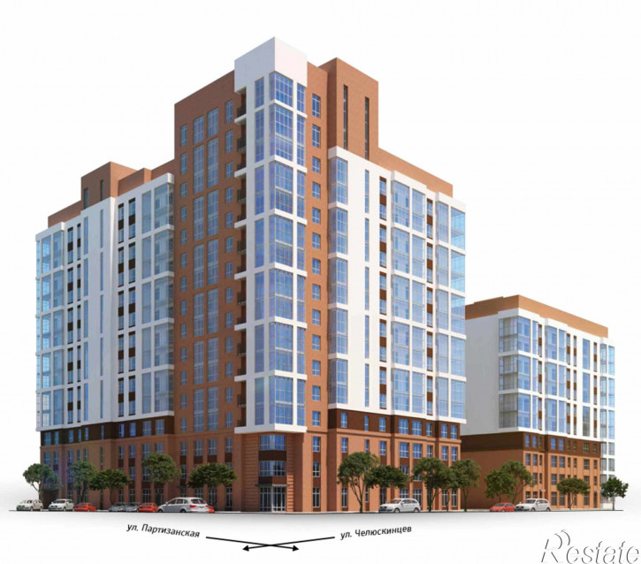 1-комн квартира в новом доме ул. Партизанская, 203