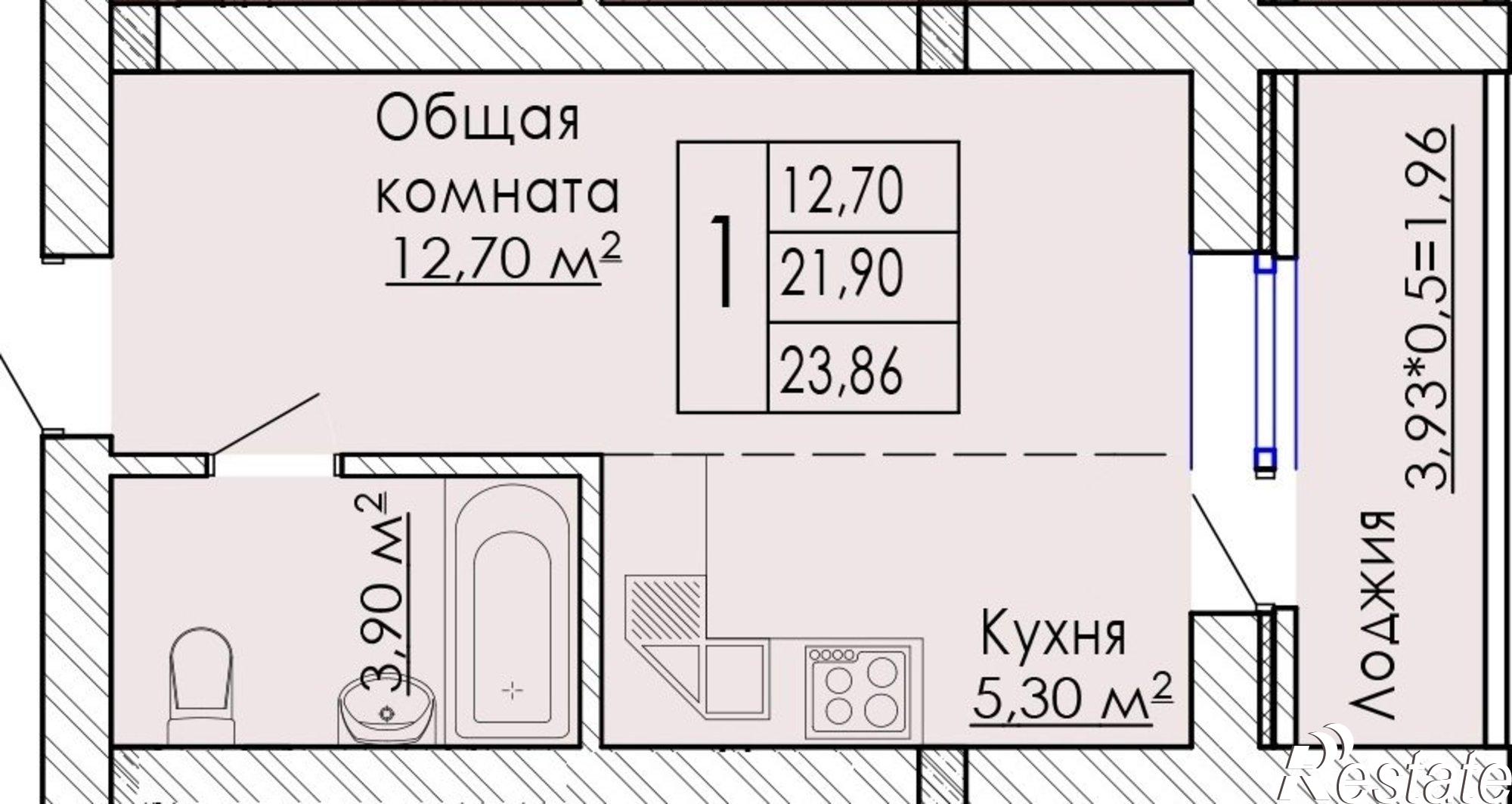 Купить квартиру за 2 970 000 рублей на Войсковая 10а