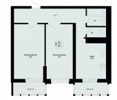 2-комн, 59кв м, этаж 15/25 им Героя Яцкова И.В. 1