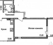 1-комн, 42кв м, этаж 11/19 им Лавочкина 17