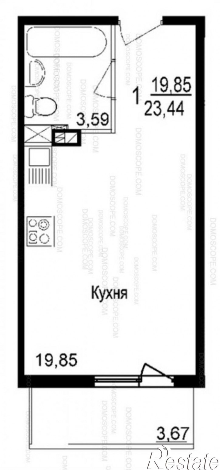 1-комн квартира им Лавочкина 17