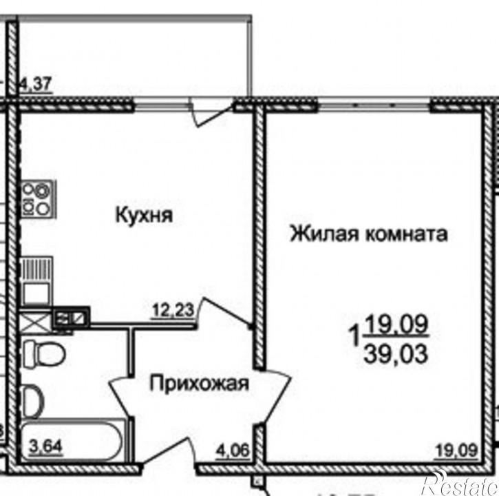 1-комн квартира им Лавочкина 23