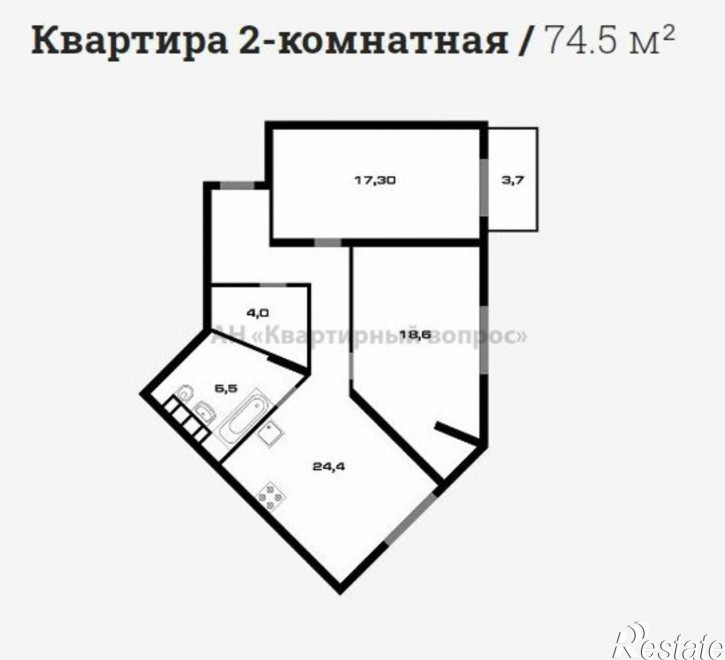 3-комн квартира Мирная ул, 29