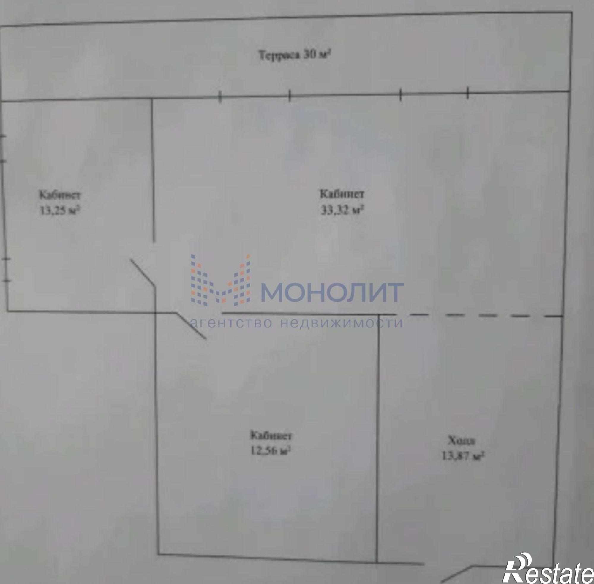 Сдать офис, помещение под офис за 43 800 рублей на Пискунова ул, 29