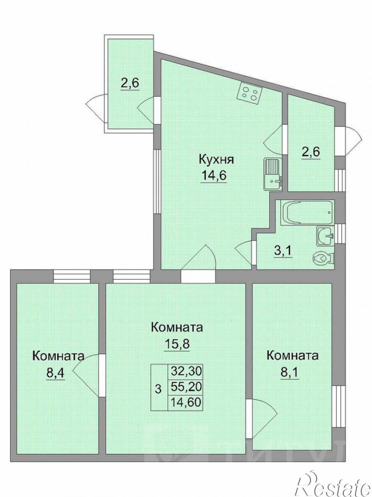 Коттедж/дом Центр, ул. Тельмана Крепостной