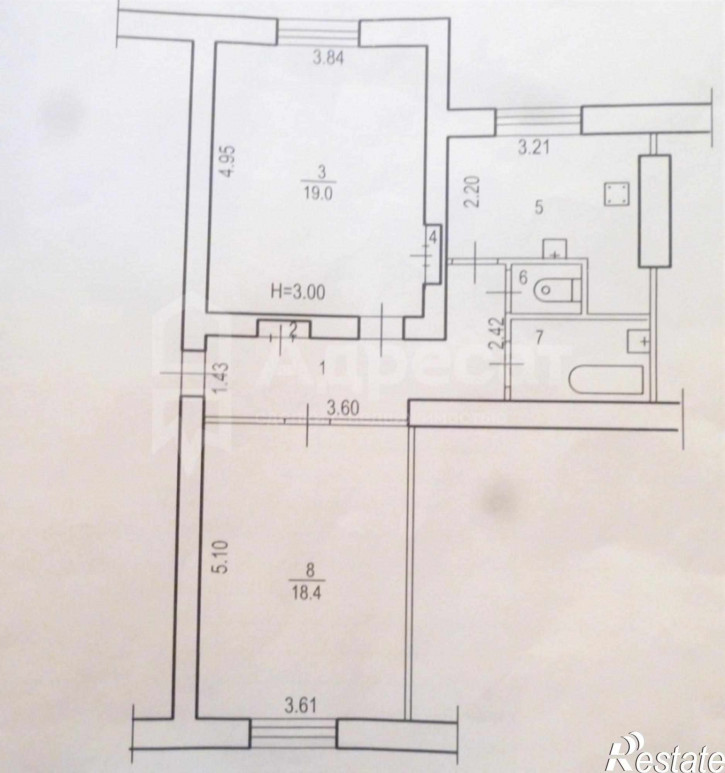 2-комн квартира ул. Тракторостроителей,  д.1